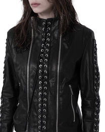 1000 EYES LEATHER JACKET