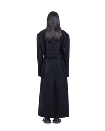 ZIPPED CASHMERE COAT