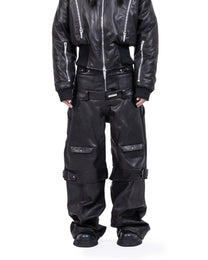DOUBLE LEATHER PANT