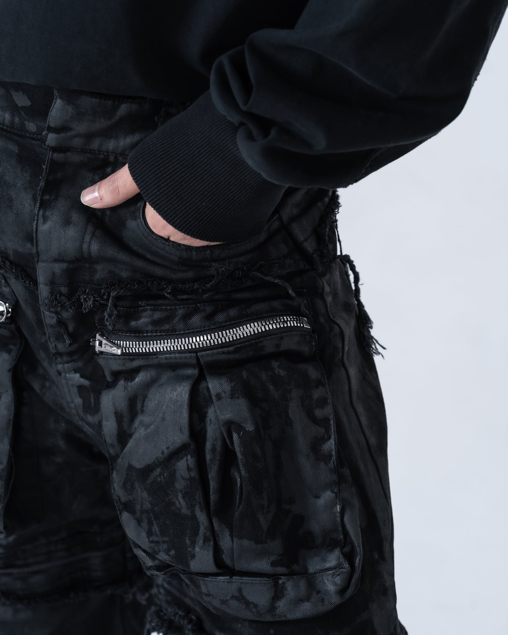MULTI LAYER WAXED PANT