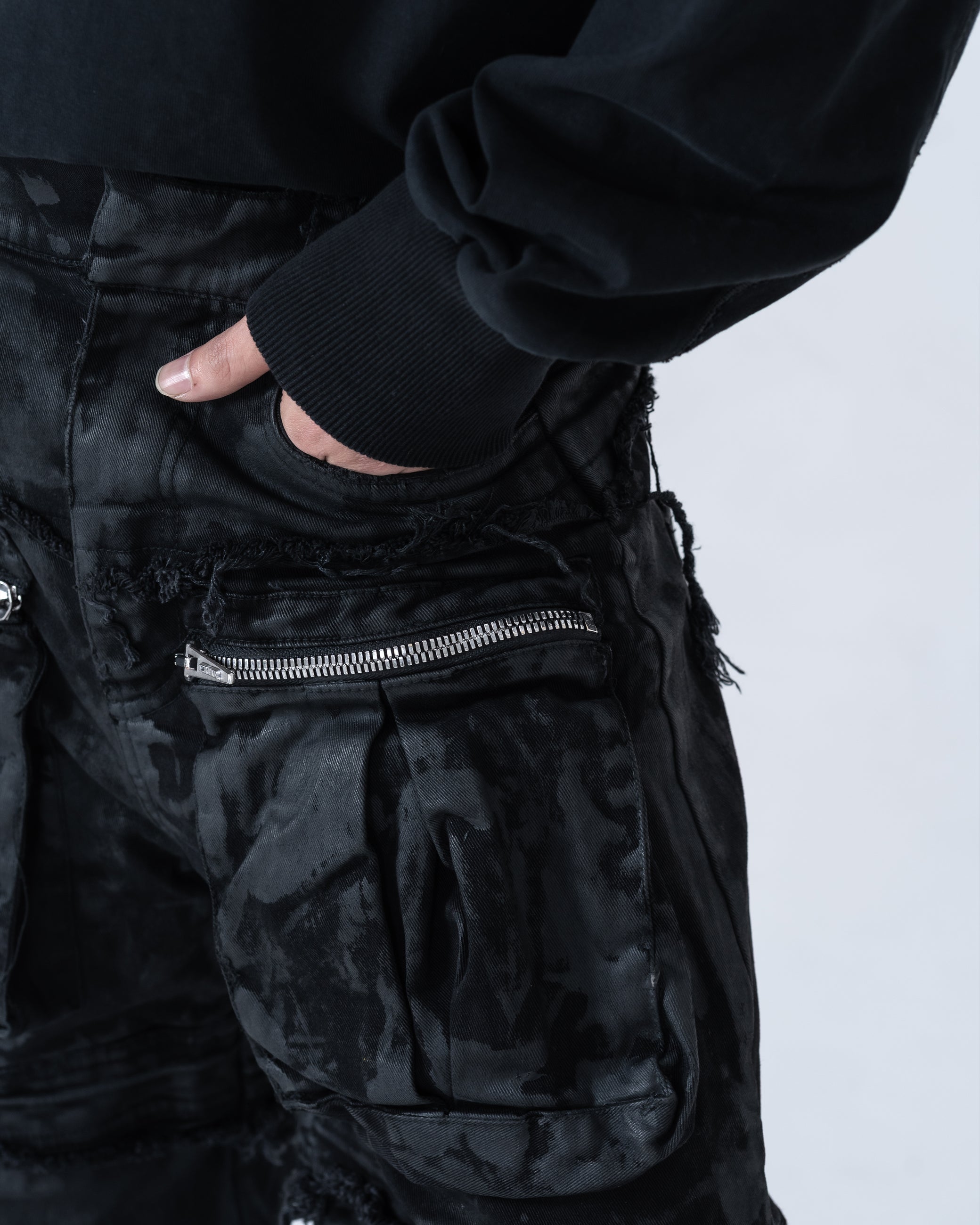 MULTI LAYER WAXED PANT