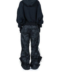 TRIPLE BELT WAXED PANT