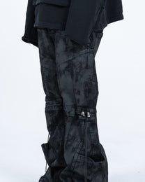 TRIPLE BELT WAXED PANT