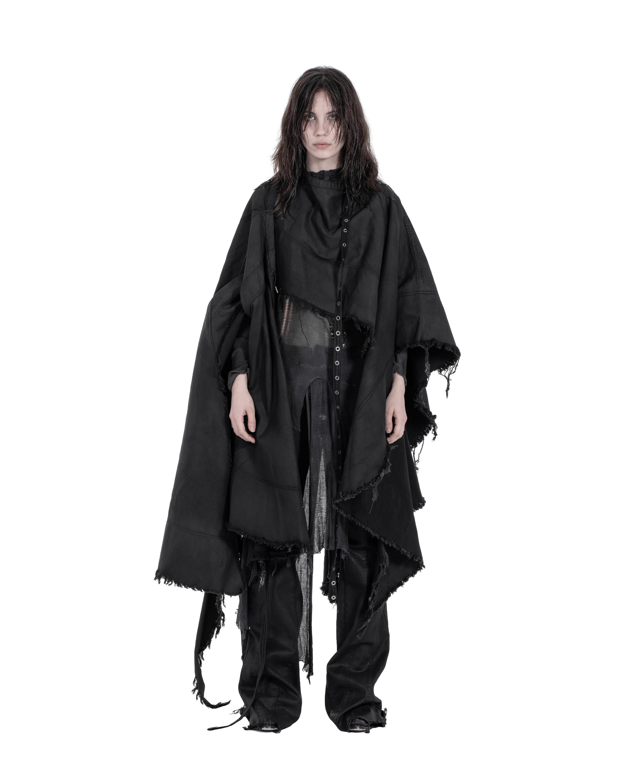 WAXED AVALON_SKIRT/PONCHO