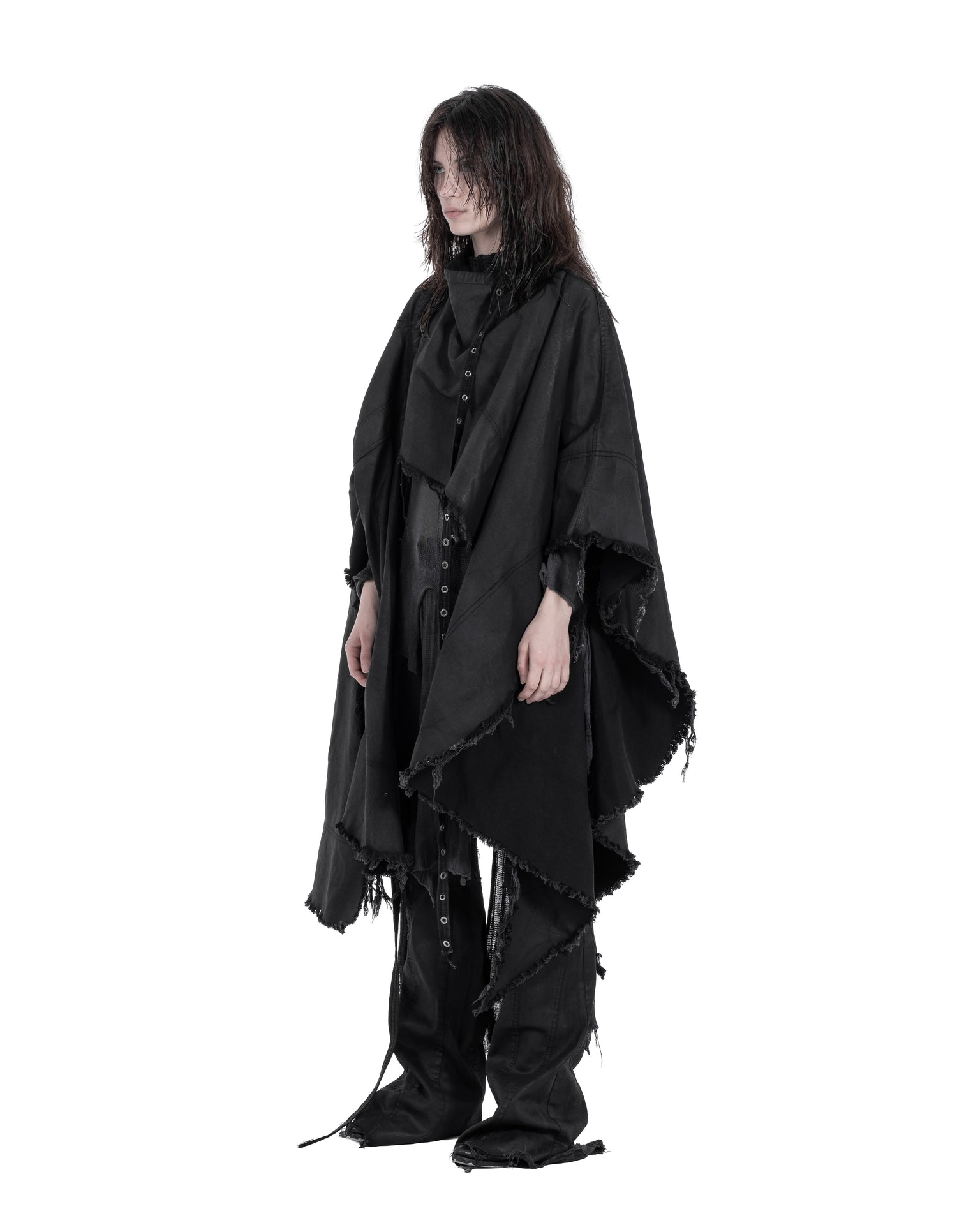 WAXED AVALON_SKIRT/PONCHO