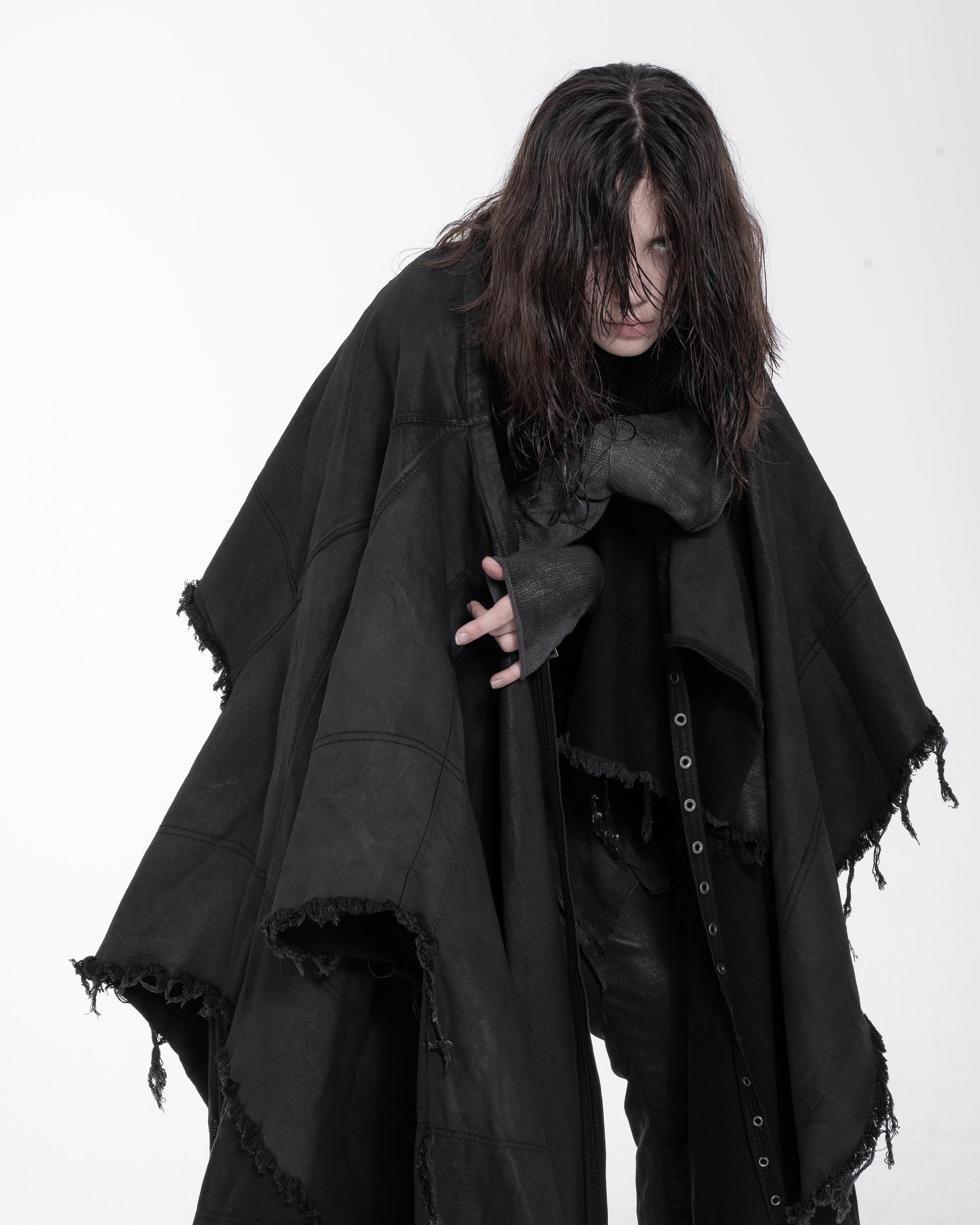 WAXED AVALON_SKIRT/PONCHO