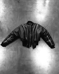 LEATHER BOMBER