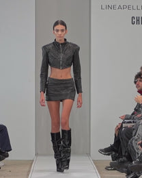 Cropped Leather Jacket